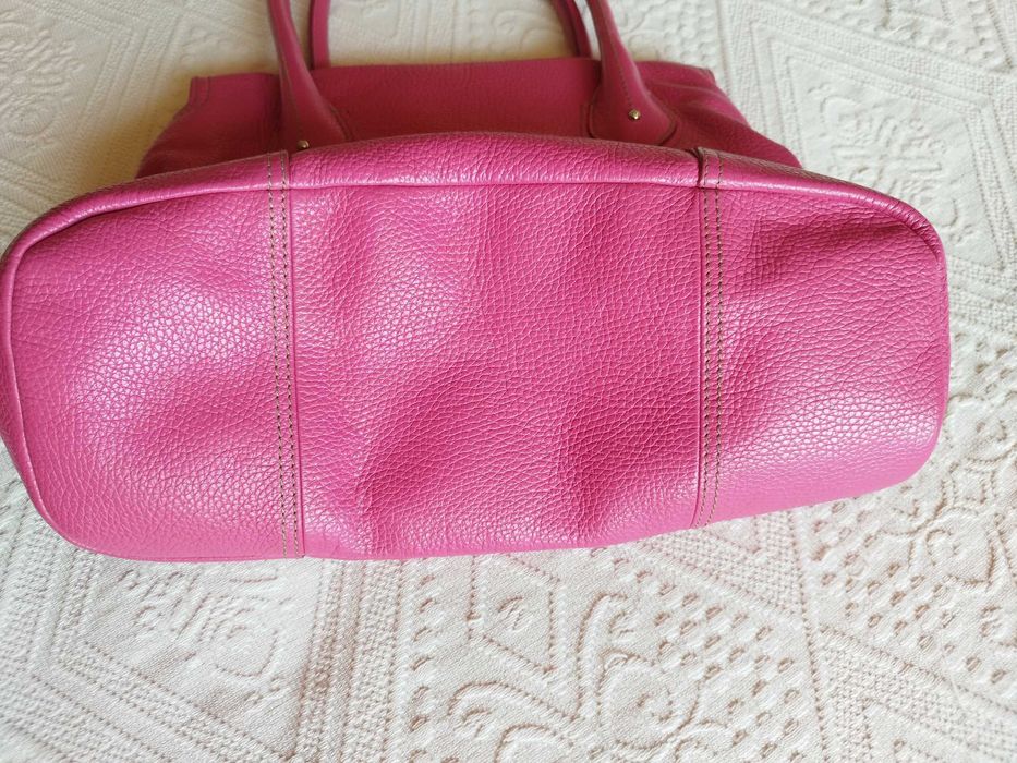 Lancel винтидж дамска чанта телешка кожа