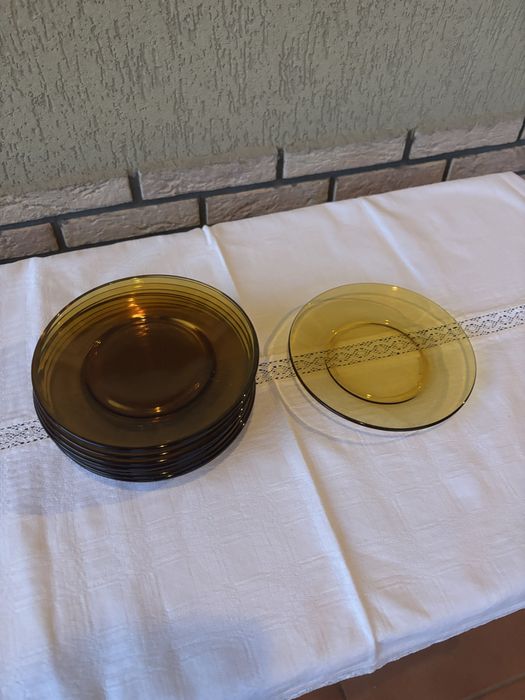 Set masa sticla transparenta