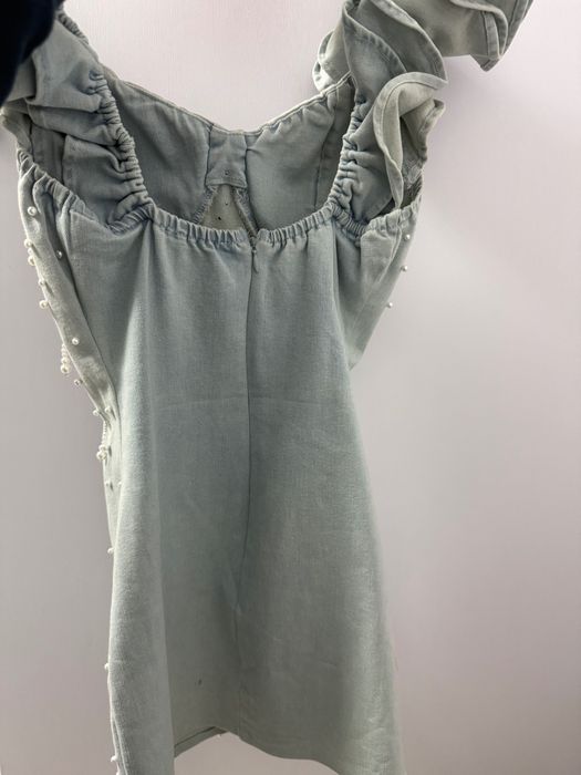 Дамска къса рокля от деним