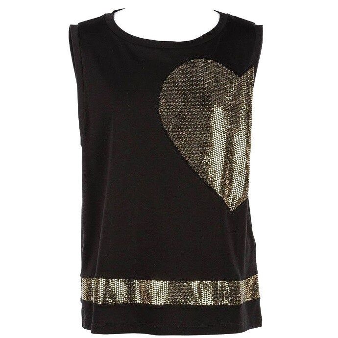 Комплект Twinset, къси пайетени златни панталони и топ,нови!