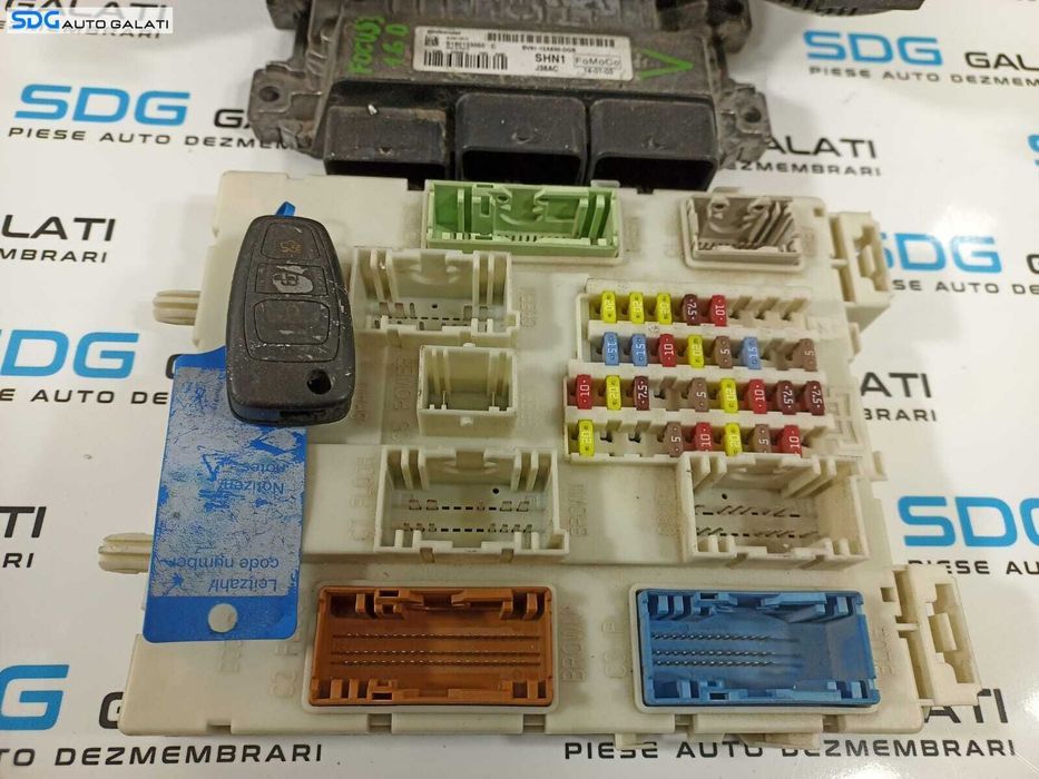 Kit Pornire ECU Calculator Motor Cip Cheie Cititor Cheie si Modul Confort Confort Ford Focus 3 1.6 TDCI 2010 - 2018 Cod BV61-12A650-DGB BM5T-10849-BDG [L1997]