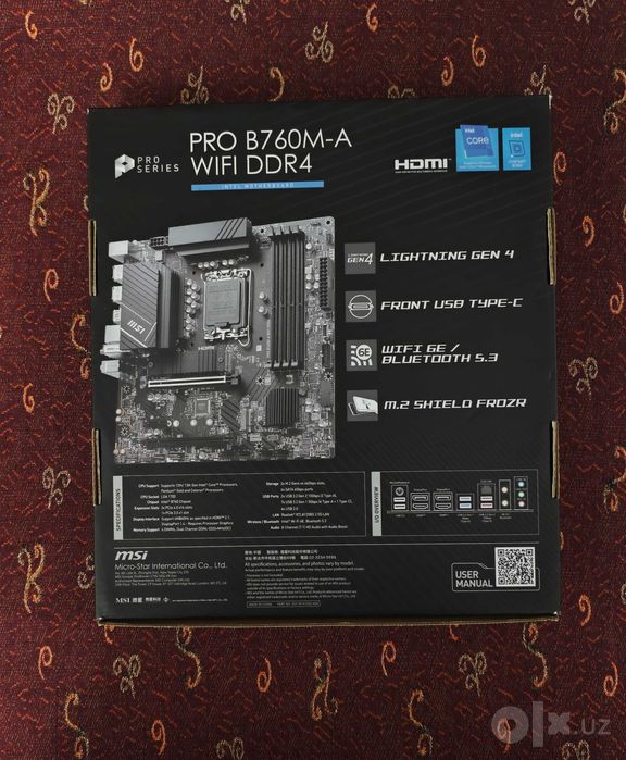 MSI-Pro-B760 M-A WiFi DDR4