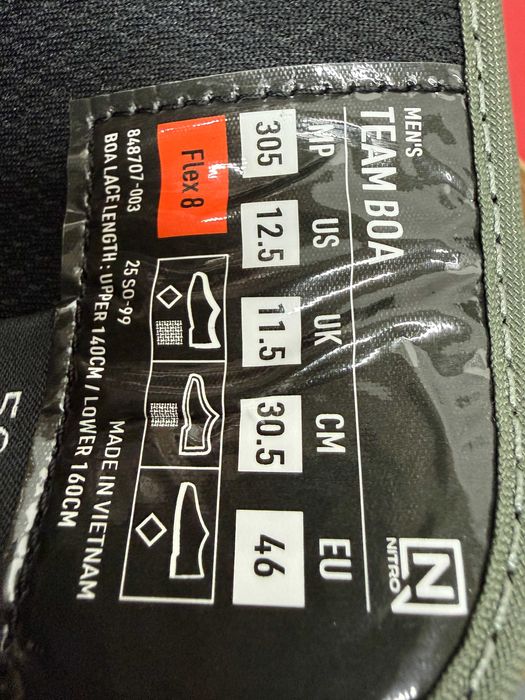 boots noi nitro team boa mondo 30,5 si 29 europa 46 si 44
