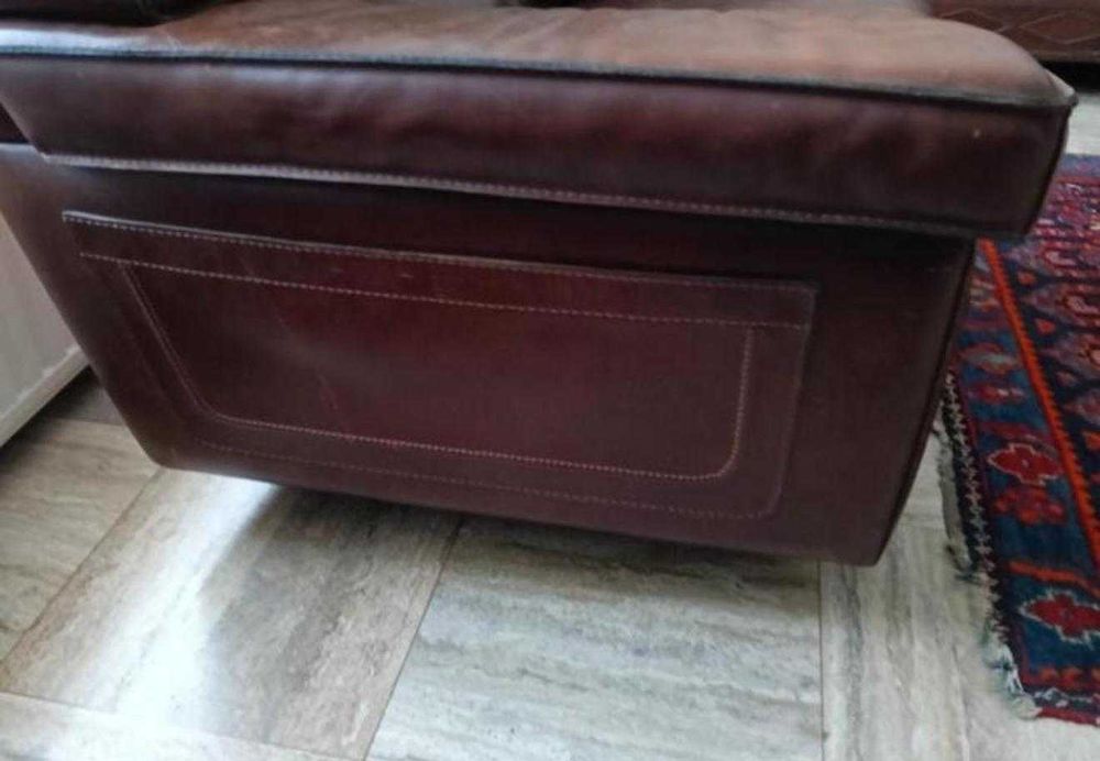 Canapea + fotolii din piele italiană, Roland Lap