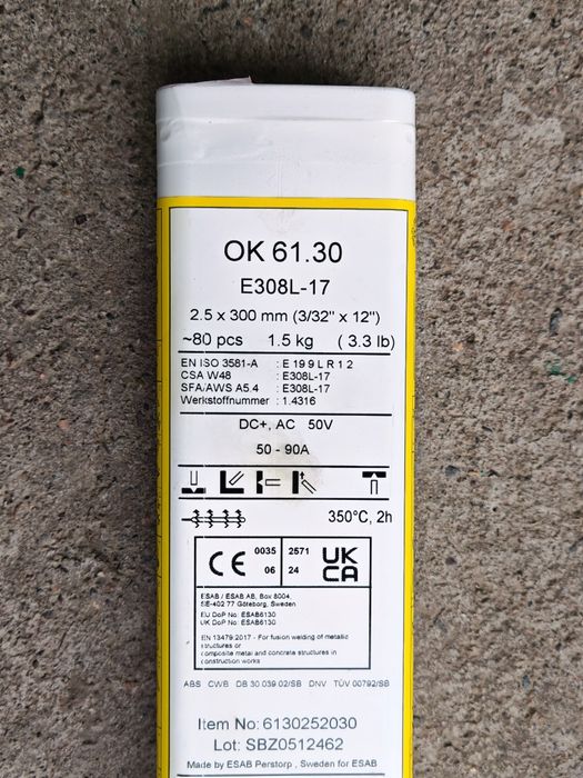 Сварочные электроды для нержавейки