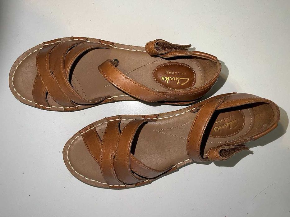 Clarks сандалии женские кожанные оригинал