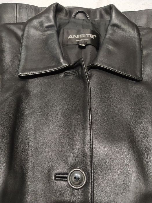 Плащ кожаный женский