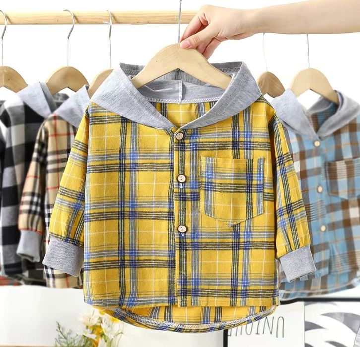 Продам детские рубашки с капюшоном