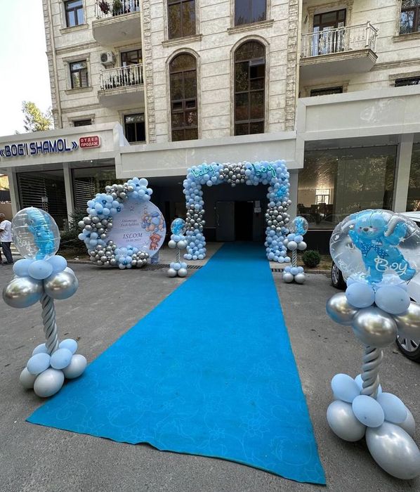 Оформление шарами оформления шарики медведь день рождения