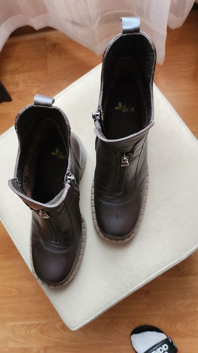 Зимни боти от естествена кожа iloz