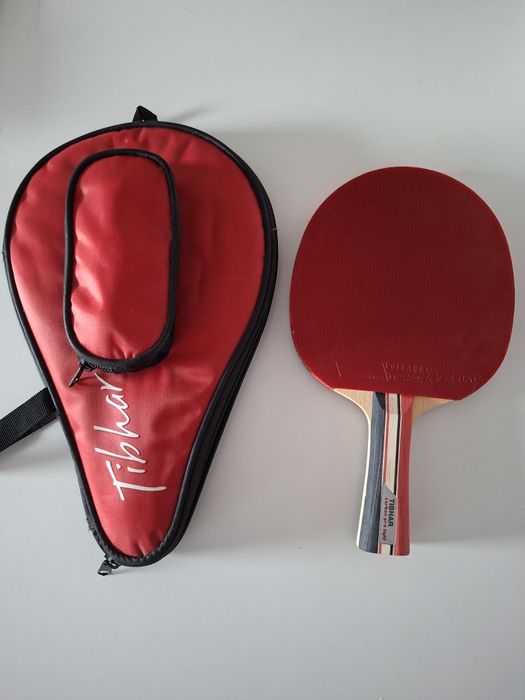 Paleta tenis de masa TIBHAR Volcano+, profesionala, cu husa ping pong