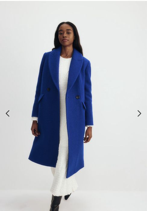 Вълнено палто дълго Reserved, S, 100% вълна