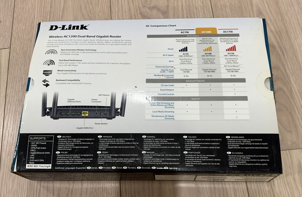 Продавам нов Wi-Fi рутер D-Link DIR-842 AC1200 – Dual Band Gigabit