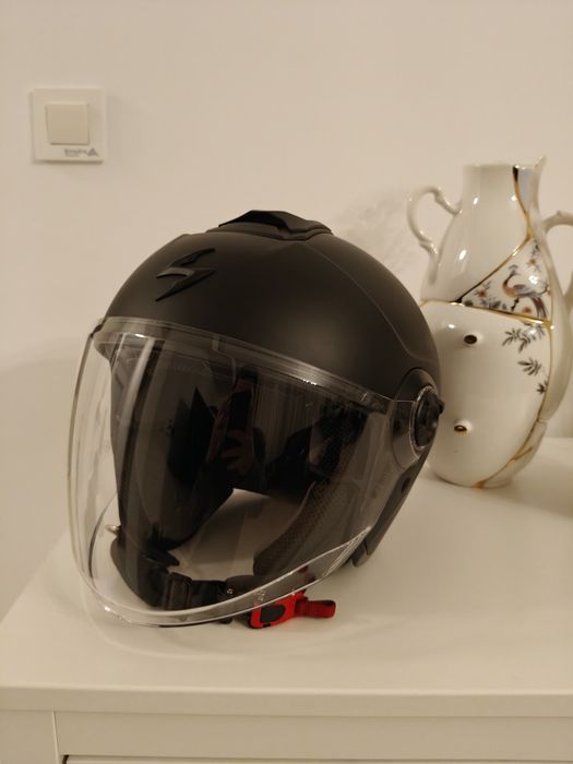 Casca Moto open face/jet SCORPION EXO CITY II SOLID Negru Mat Marime L