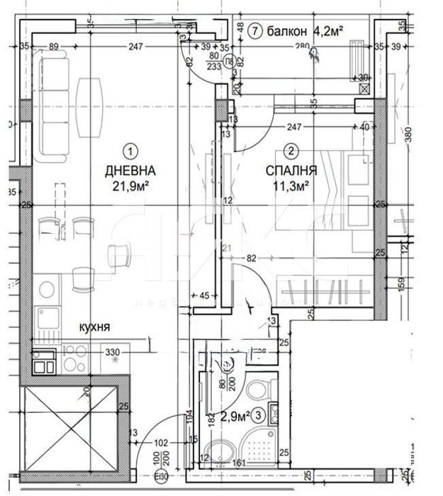 Продава се Двустаен апартамент в София, Дружба 2 - 65 кв.м за 1467 €/кв.м - Снимка #4