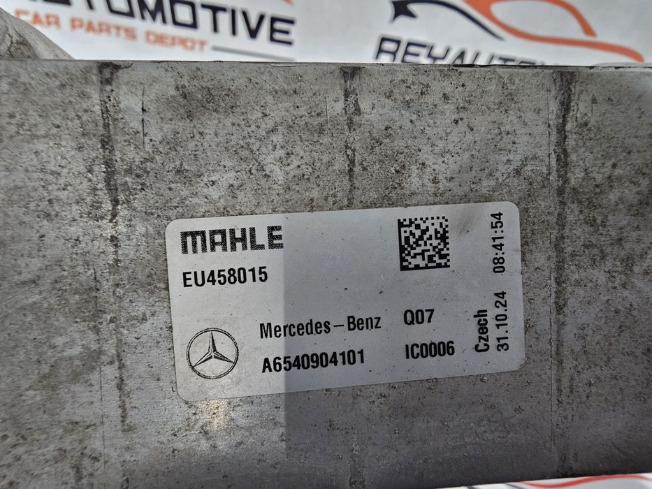 Radiator intercooler 2.0 CDI /D Mercedes W205 W213 W257 W253 W447 Sprinter cod A6540904101