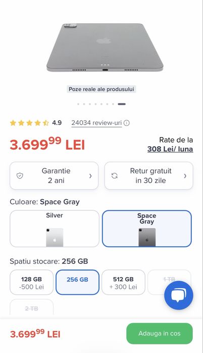 Vand sau schimb ipad pro 11 m1 256gb gen3