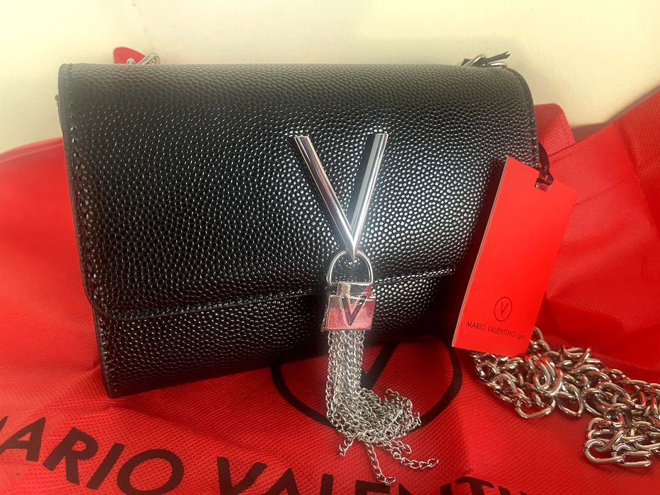 Valentino By Mario Valentino Divina Мини Клъч дамска чанта – черна