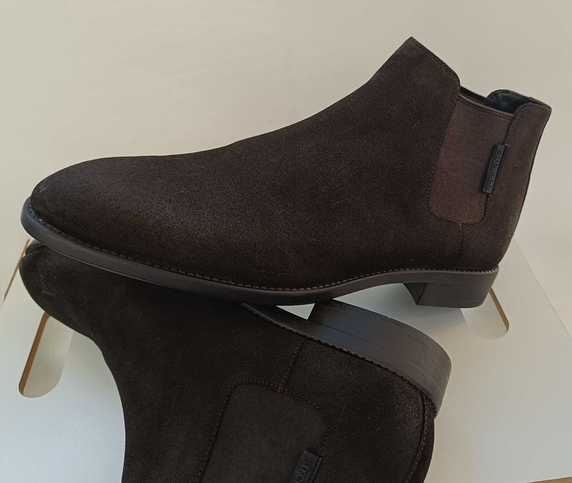 Ghete chelsea 45 plain toe premium Strellson NOI piele naturala moale