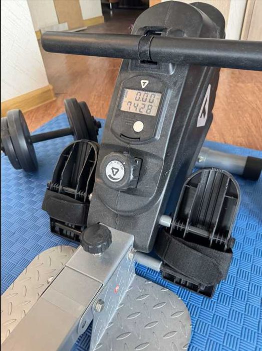 Exercise Machine with weights, mats, and roller
