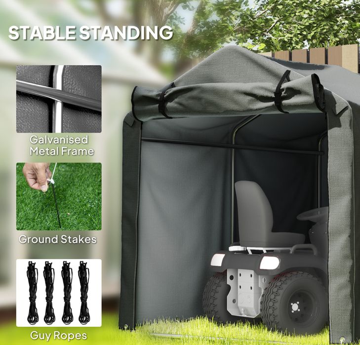 Външен навес за съхранение 220 х 157