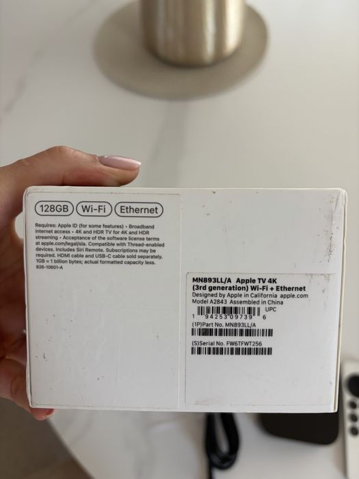 Apple TV 4K 3rd Gen 128GB Wi-Fi + Ethernet