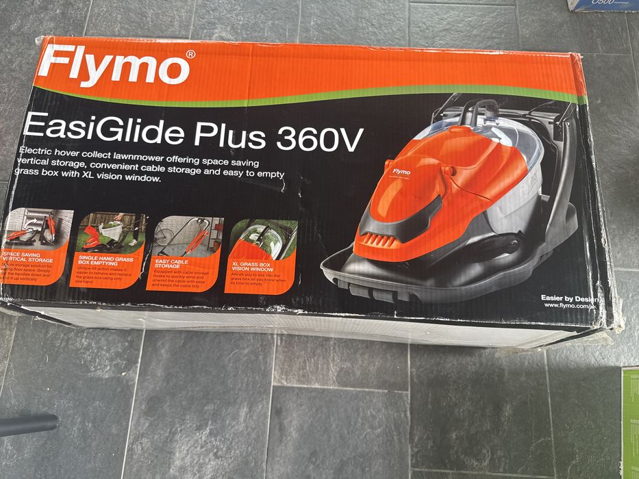 Mașină de tuns iarba cu pernă de aer Flymo EasiGlide Plus 360V, 36 cm, cu cablu , noua