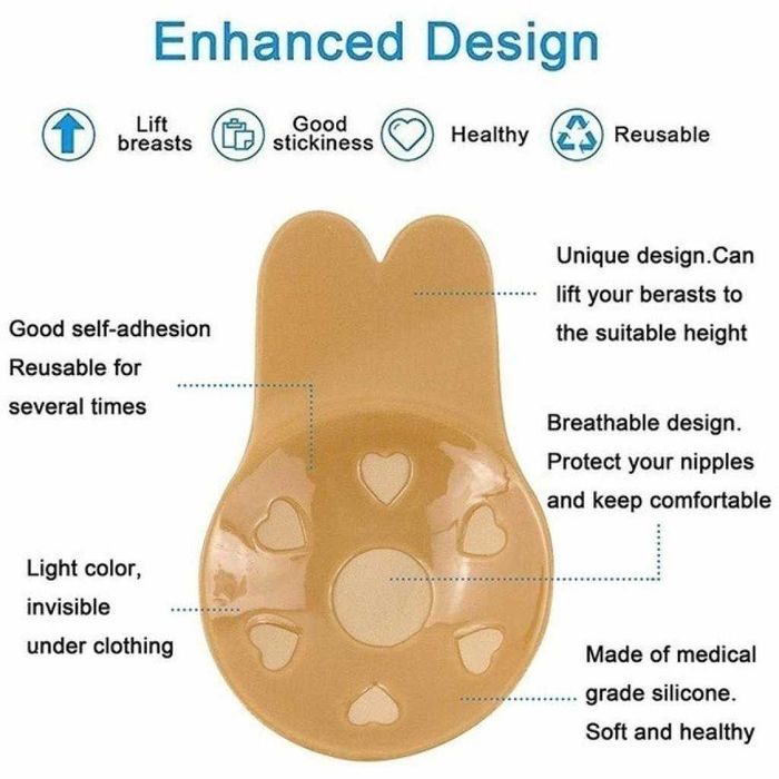 Невидим повдигащ силиконов сутиен