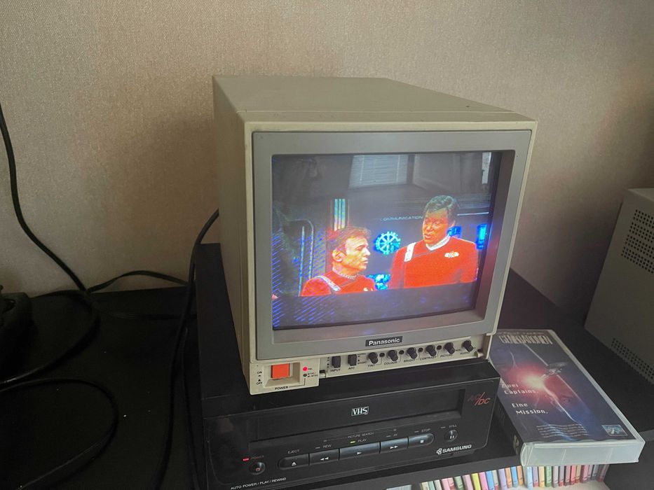Monitor Video Retro Gaming Panasonic Wv-cm1000/b 9 Inch CRT