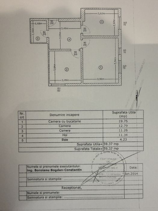 De Vanzare Apartament 3 camere Militari Rezidence