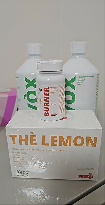 Pachet detox Snep - Olivox + Burner + ceai The Lemon/ The Mix plicuri