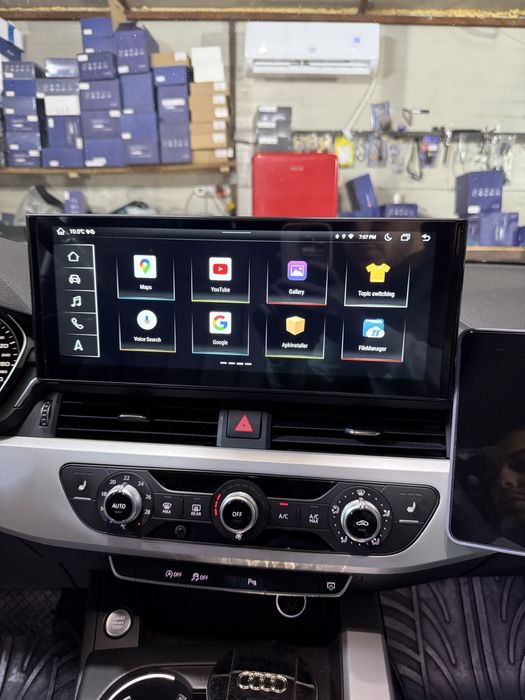 Navigatie Android A4 A5 B9 Ecran 2K Carplay , Android Auto + Camera