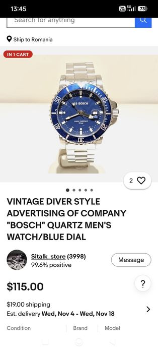 Ceas diver Quartz Bosch