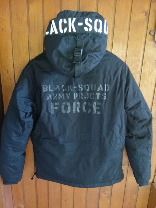 Geaca bărbați Black Squad S groasa