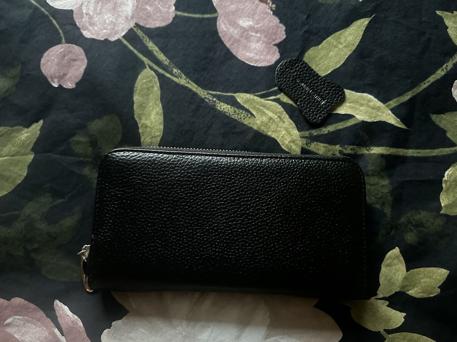 Portofel din piele negru (nou)