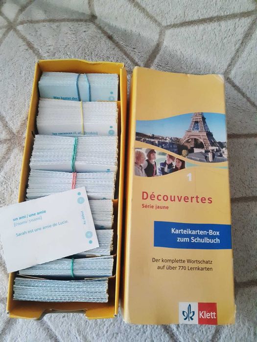 2 seturi cartonase limba franceza/ limba germana (Découvertes 1 & 2)
