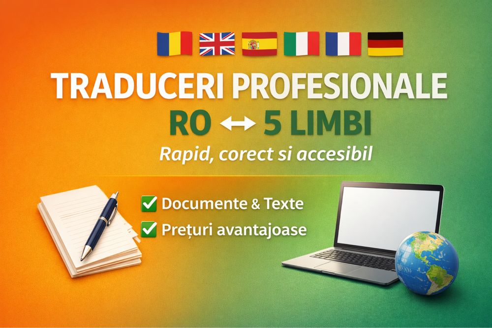 Traduceri  profesionale RO-5 LIMBI