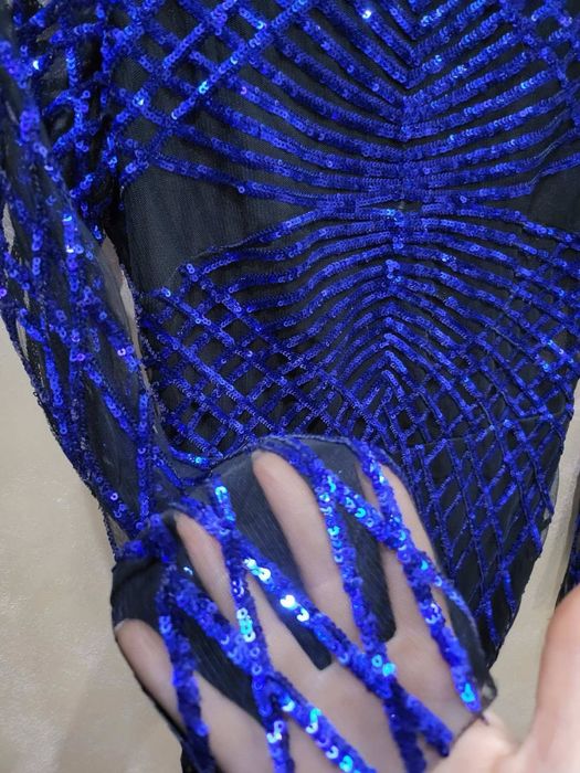 Офицялна рокля с пайети хс