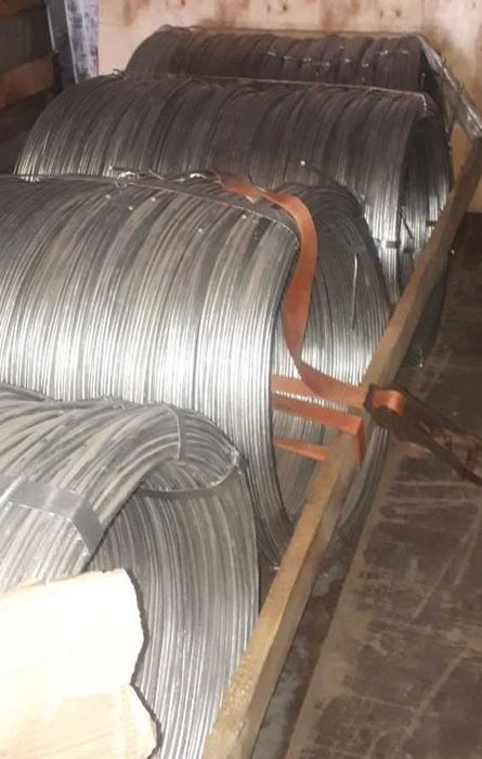 Круг ф.8 мм стальной оцинкованный (в рулоне 119м) zazemleniya