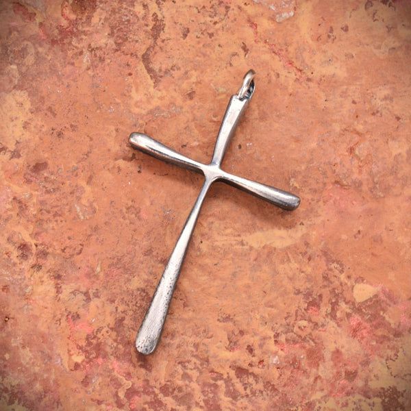 Сребърен медальон кръст 925 – голям мъжки кръст | Талисман за вяра