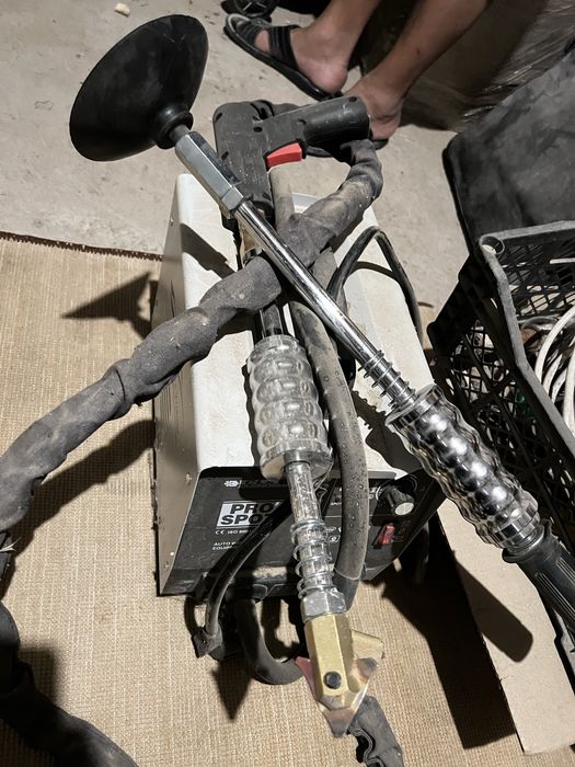 Компрессор споттер шлифмашина