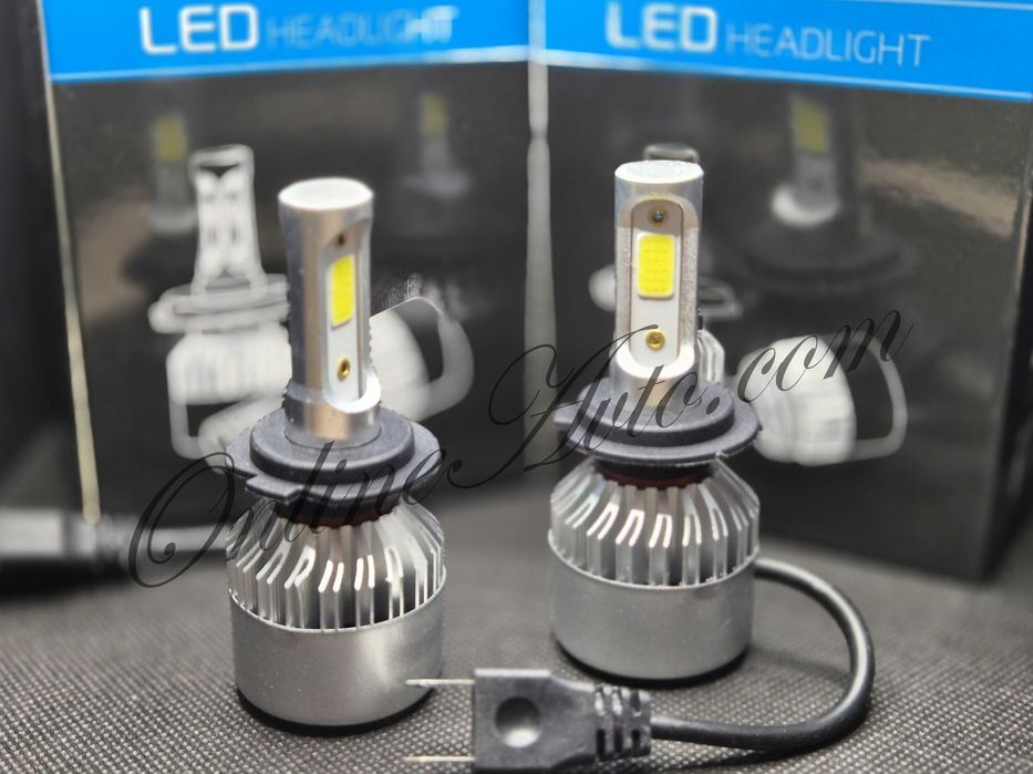 H7 LED крушки 50W COB H7 Aluminium DC12V Н7 диодни крушки бели
