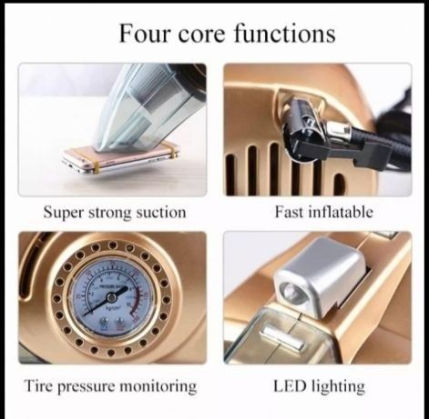 Компрессор. Пылесос для авто 12v 4в1 автопылесос pilesos plesos.