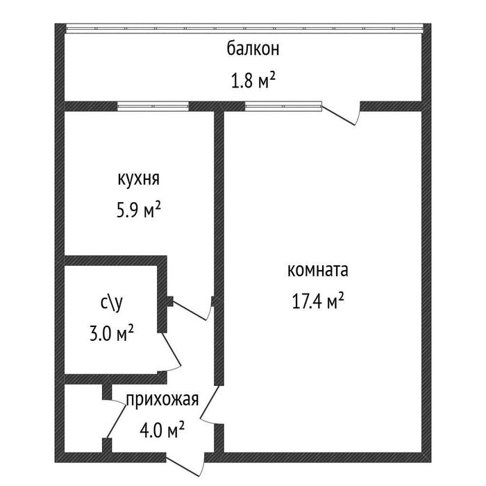 Продажа 1-комнатной квартиры