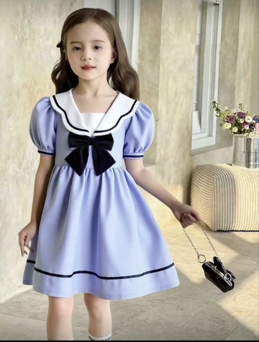 Синя детска рокля