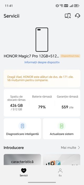 Honor Magic 7Pro Vand/Schimb