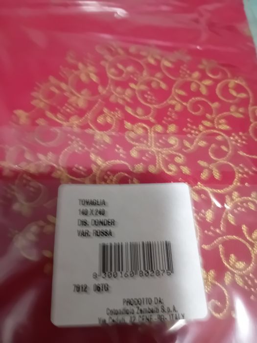 ¥ Față de masă 140x240 made in Italia nouă