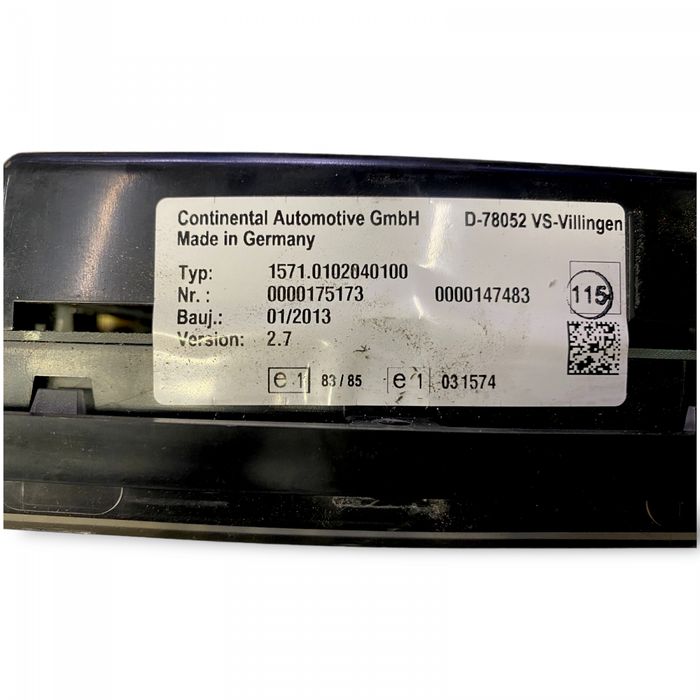 15708401000 Ceas de bord CONTINENTAL AUTOMOTIVE GMBH Urbino, Alpino, Vacanza (1999-) SOLARIS