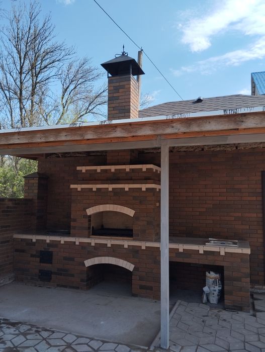 Комплекс мангал, печь казан