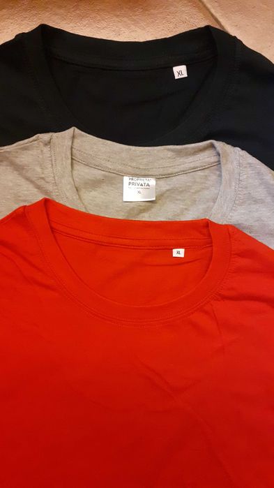 тениски черни синьо сиви 100% памук 155 грама, супер цена, от Италия